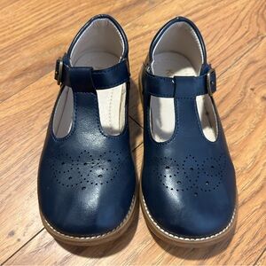 Kiderence Navy T-Strap Mary Jane Kids Shoes | Size 11